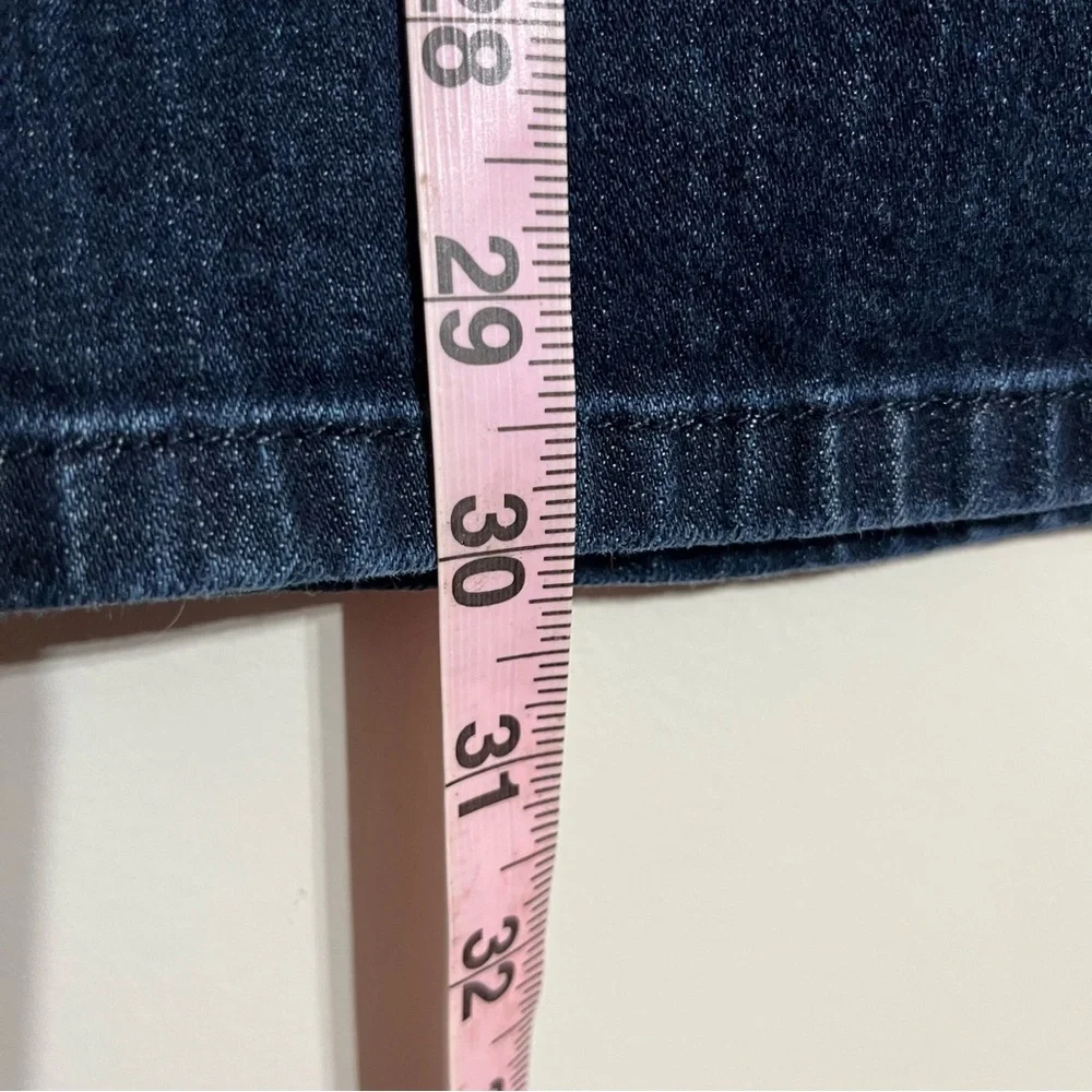 Women's Elle Wide Leg Dark Wash Mid Rise Jeans Size 14‎ 90s Y2K